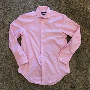 Calvin Klein Pink Striped Dress Shirt - 15 1/2